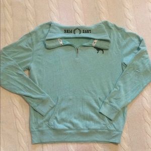 PINK 1/4 zip pullover